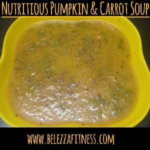 Nutritious pumpkin and carrot soup
