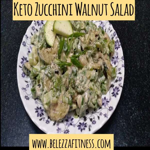 Keto Zucchini Walnut Salad